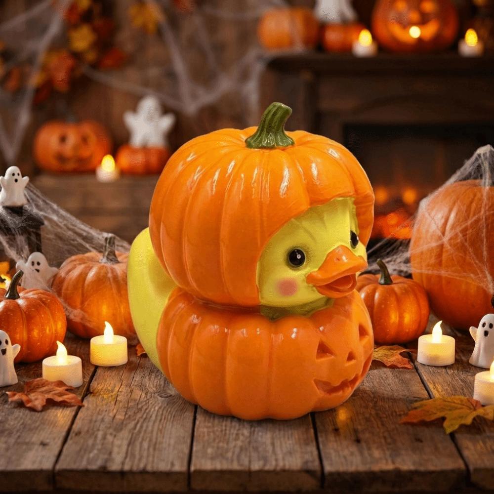 Cartoon-Fruchtente-Figur Kreative Blaubeerenten-Skulptur Halloween-Dekoration