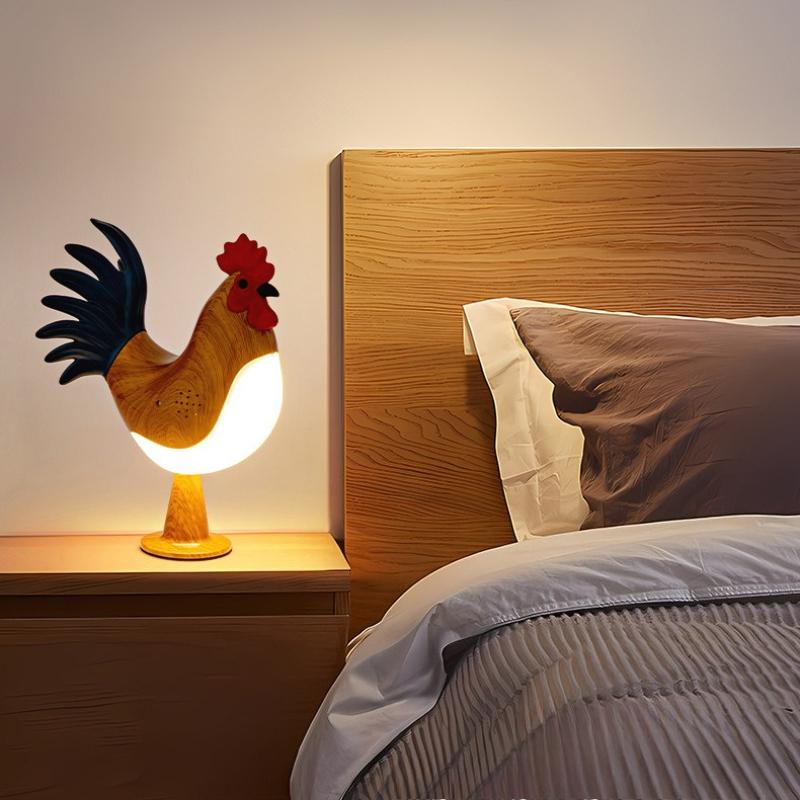 1Pc Basic Bedside Creative USB Charging Rooster Ornament Decorative Night Light Aromatherapy Creative Gift Desk Lamp