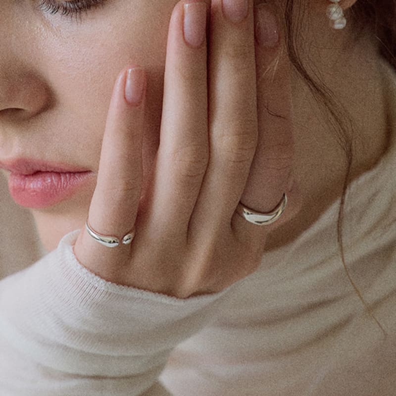 NORMALLEE [Silver 925] Wavy Ring