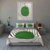 Green circle lines Bedding Duvet cover sets Duvet covers Pillowcases gifts (1 * Duvet Cover 2 * Pillowcases, without duvet insert)