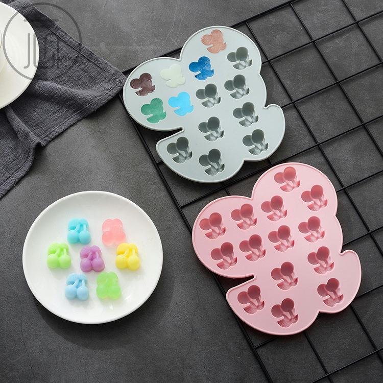 Double Cherry Fruit Shape Cake Silicone Mold Chocolate Candy Mold DIY Baking Mold
