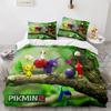 Tegneseriespill Pikmin Sengesett Gutter Jenter Tvilling Queen Size Dynetrekk Putetrekk Seng Barn Voksen Mote Hjem Tekstilekstil