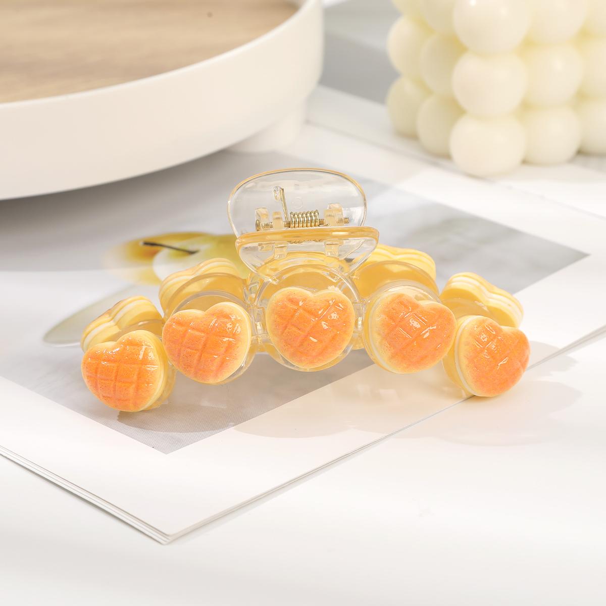 

AWAYTR Милые заколки для волос в виде цветка и хлеба, акриловые зажимы-крабы для волос для девочки, подарок, аксессуары для волос, фестивальный головной убор