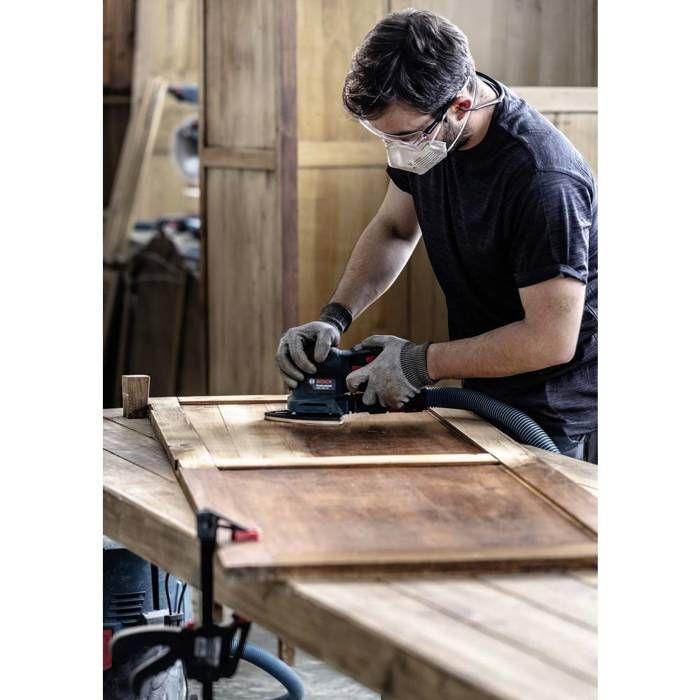 Bosch accessories expert m480 2608900741 grille abrasive pour ponceuse orbitale non perforé grain 320 (l x l) 133 mm x