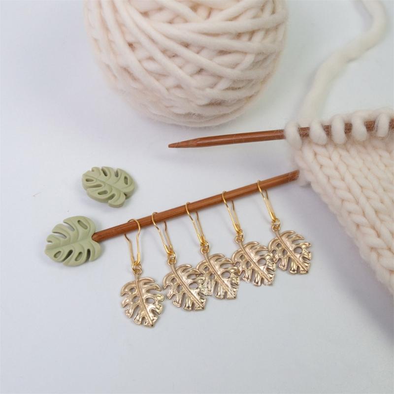 Stitching Marker Charm Locking Stitching Marker Knitting Needle Point Protectors, Locking Stitching Marker for Stitching