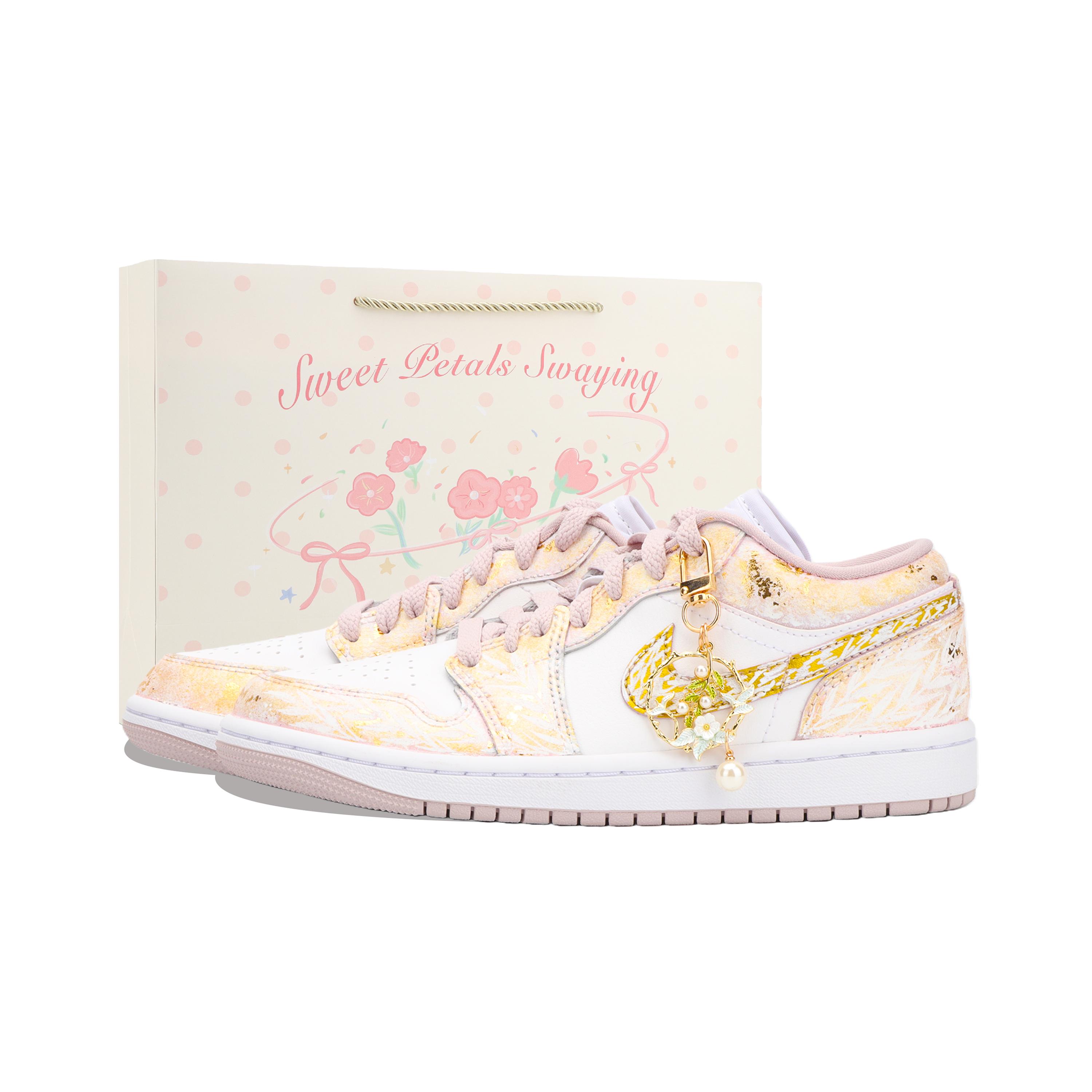 

Jordan Air Jordan 1 Moonbathed, Aphrodite s Kiss Cushioning Slip Resistant Low top Vintage Basketball Shoes Unisex DC0774-606(Team1390) 36.5
