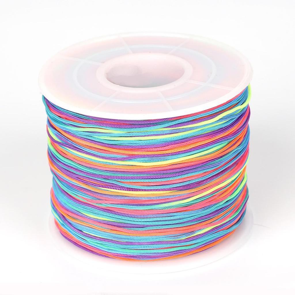45/120 Meter Baumwollkordel Nylonkordel Faden Schnur DIY Perlenarbeiten Geflochtenes Armband Schmuckherstellung