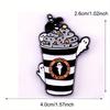 Ghost Latte Enamel Pin Cute Cartoon Halloween Accessory for Clothing Bags Badge