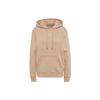Originals Trefoil Logo Print Drawstring Hooded Long Sleeve Sweatshirt Women Sweatshirt Khaki HJ7859