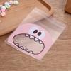 50PCS Cute Cartoon Monster Cookie Candy Self-Adhesive Plastic Bags For Biscuits Snack Baking Package Supplies Christmas Decor