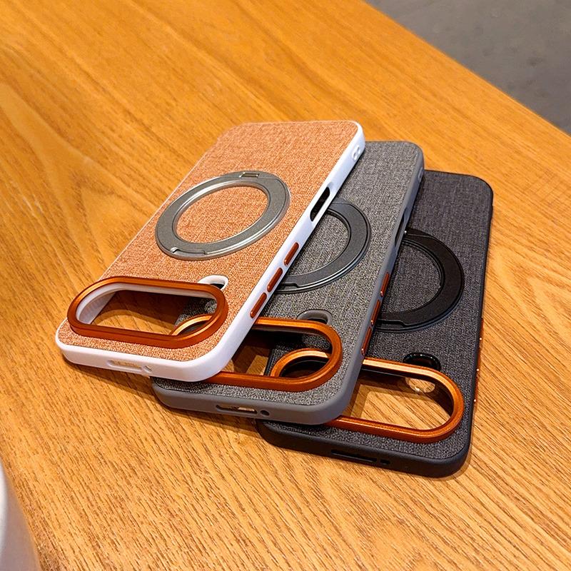 For Huawei Honor Magic 8 Pro Air Case Luxury Cloth Ring Stand Magnetic MagSafe Protective Back Cover For Magic 8 Pro Air Shell