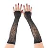 Long Sleeve Half-Finger Gloves Stretchy Fishnet Gloves Punk Gloves Spider Web Gloves  Cosplay