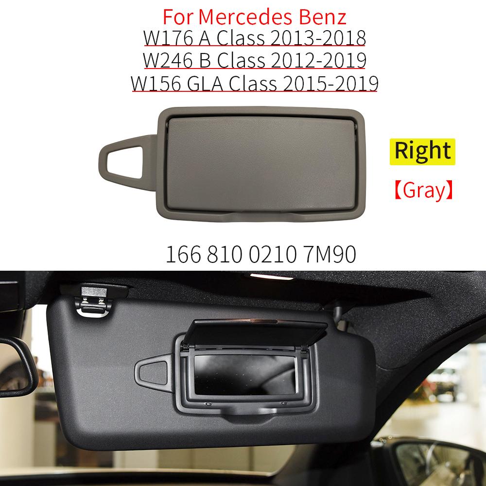 For Benz W246 W176 W156 W117 Car Interior Front Sun Shade Visor Makeup Cosmetic Mirror Cover For Mercedes A B CLA GLA Class