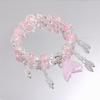 Colorful Crystal Beaded Fishtail Bracelet: Sweet, Fairy-Inspired Gift for Best Friend or Girlfriend - Perfect for May Day Outings
