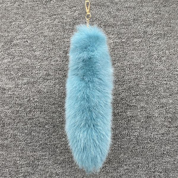 Huge Fluffy Faux Fur Fox Tail Keychain Bag Charms Therian Tail Fox Tail Keychain Fur Pendant Key Chain Plush Pendant Gift For