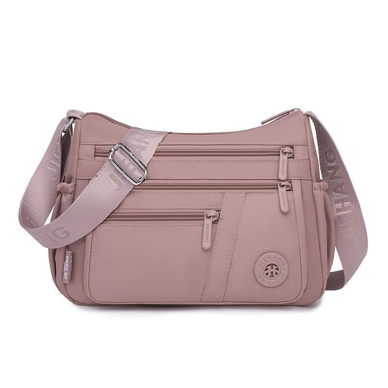 New casual fashion mother bag nylon cloth simple and lightweight multi-layer zipper large capacity travel messenger bag