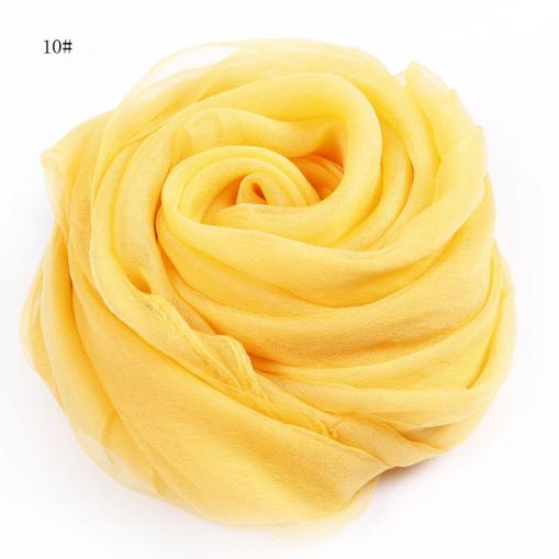 100x170cm Women 100% Natural Silk Scarf Shawl Female Pure Silk Scarves Wraps Solid Color Plus Size Shawls Long Beach Cover-ups