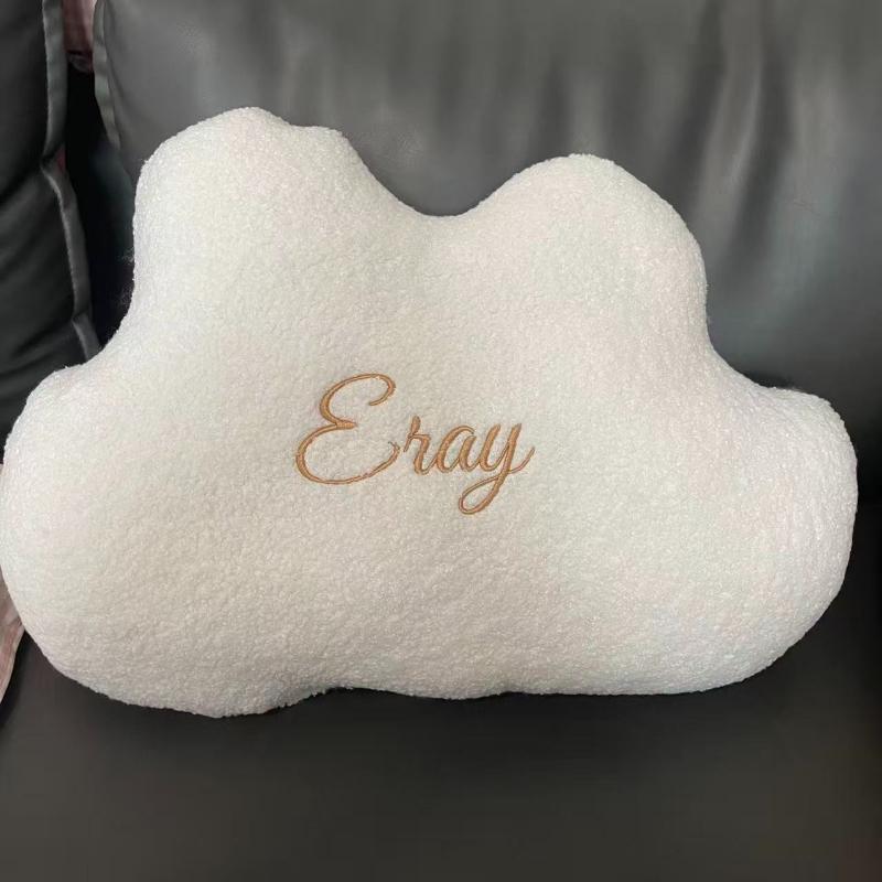 Gepersonaliseerd Lamswol Babykussen Wolkvorm Huisdecoratie Bank Decoratief Kussen Plaid Kussen Autostoel Stoel Bed Bank