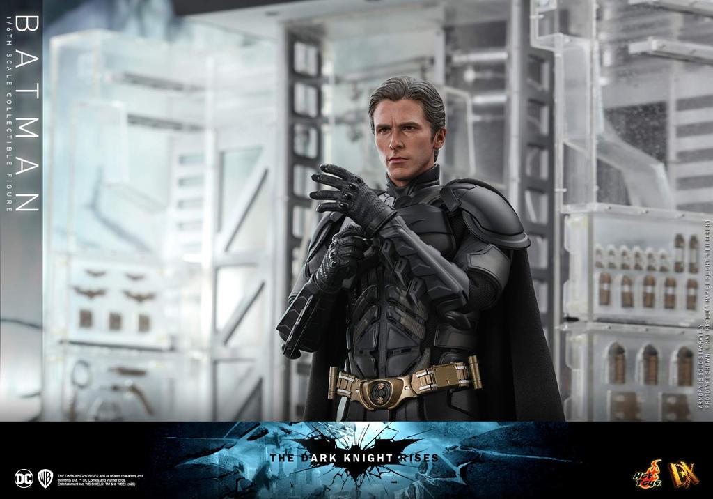 Movie Masterpiece DX The Dark Knight Rises Batman-skala svart (2.0 versjon) 1/6 figur,