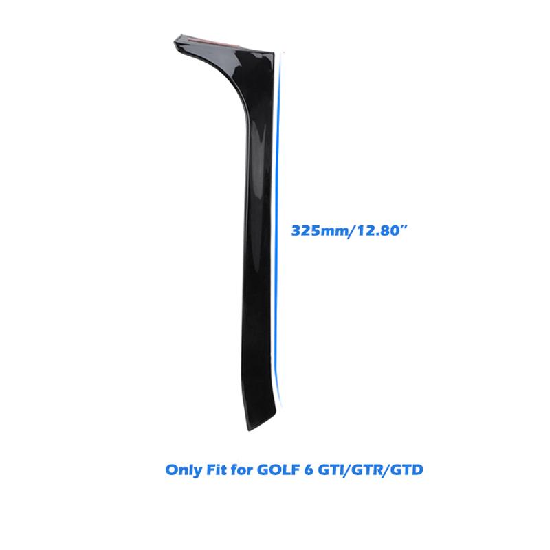 Pro VW Golf 6 MK6 GTI GTR GTD 2008-2012 Zadní boční spoiler na okno Canard Canards Splitter Dekorace exteriéru vozu Plastový levý pravý