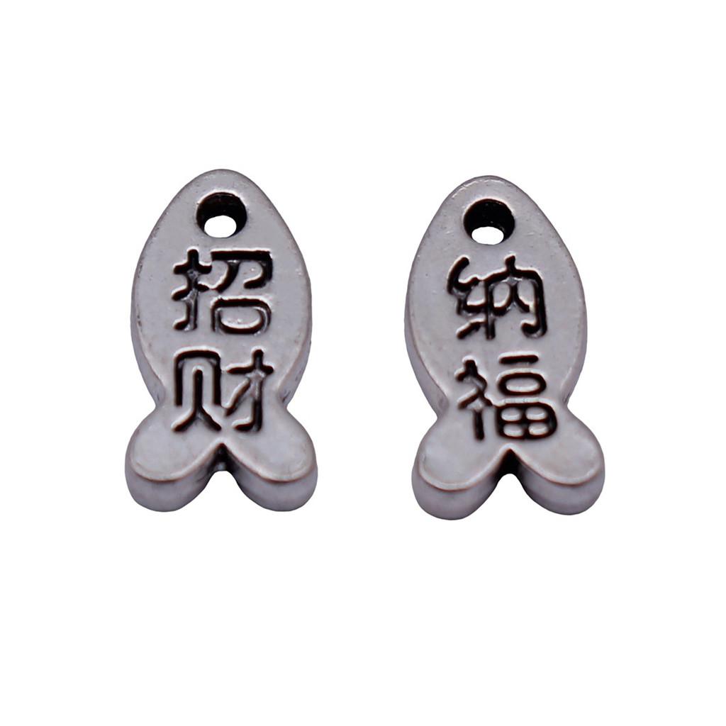 Chinese Knot Charms Antique Alloy Pendants For Traditional Lucky Jewelry