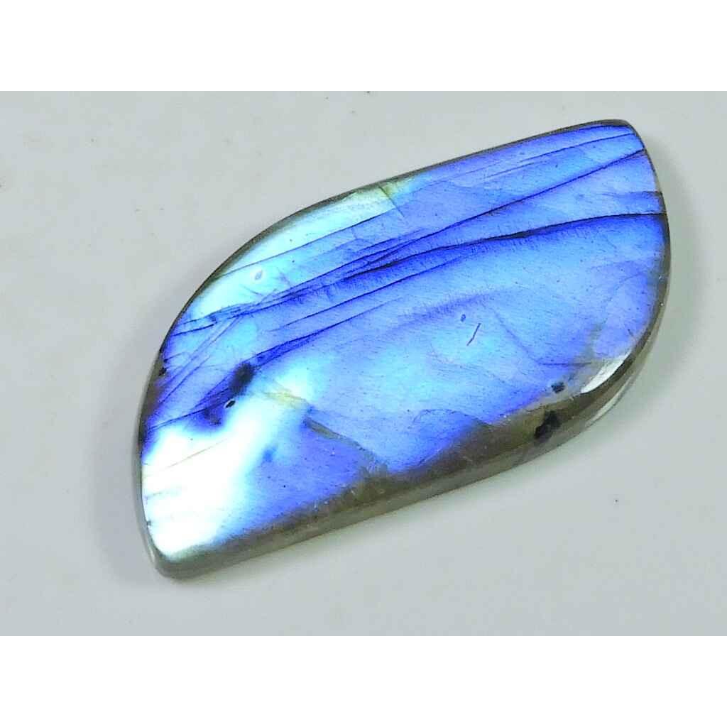 38Cts Rainbow Fire labradorite Fancy Cabochon Loose Natural Gemstone 21X40MM SK-2065