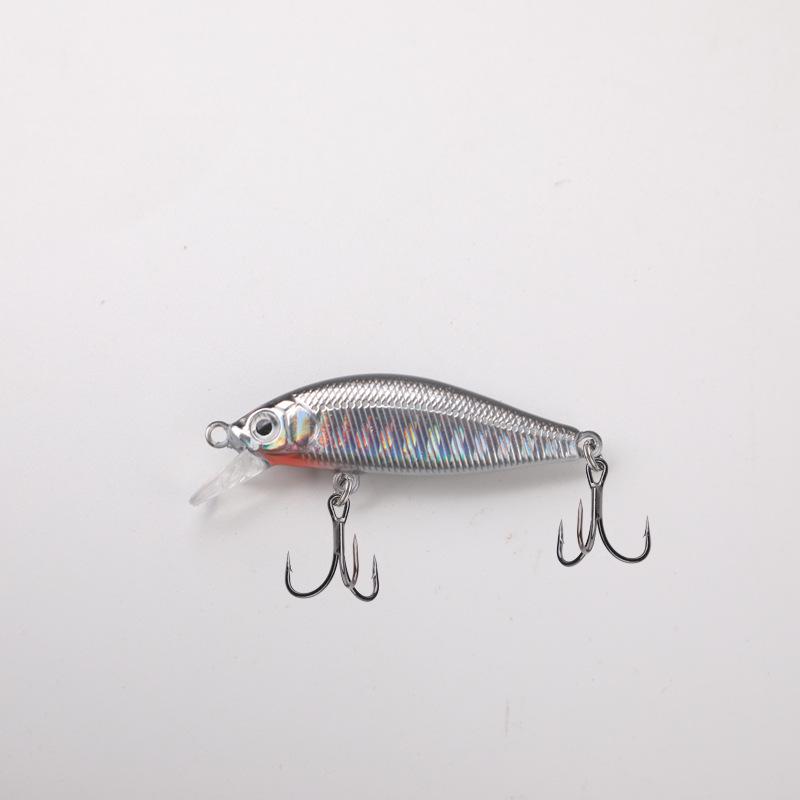 Lure Micro Minnow 5cm 3.2g, Long Cast Sinking Wobbler, Redeye Mandarin Fish Bass, All Water Layers