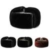 Ushanka Thickened Cotton Plush Warmth Hat Adjustable Ear Flaps Gift Fashion
