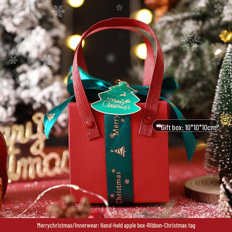 

Роскошная Рождественская подарочная коробка в виде яблока - Детская упаковка для сувениров со сладостями и закусками (Пустой)