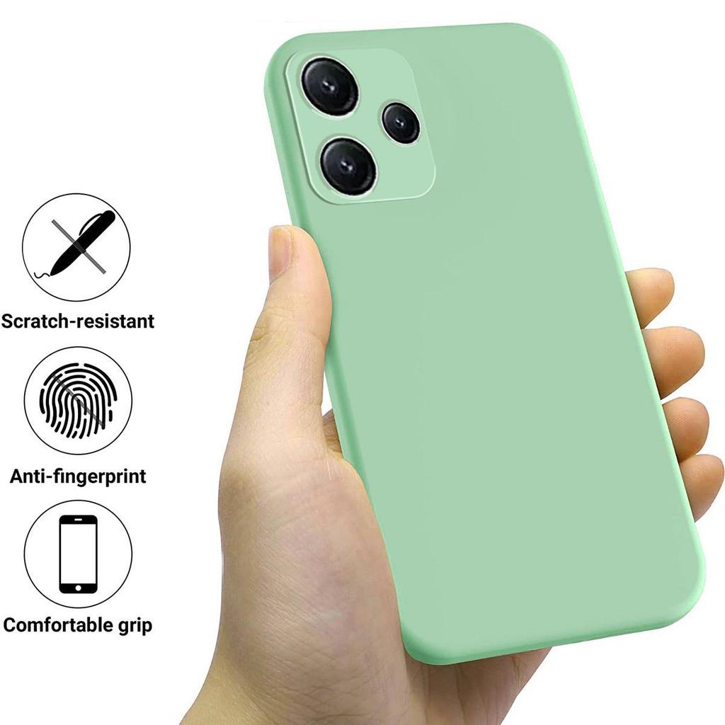 Compatible with Redmi 15/12: Liquid Silicone Full Coverage Protective Phone Case with High Aesthetic Appeal.