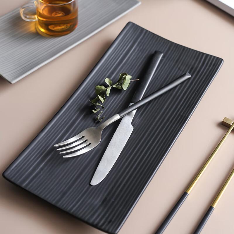 Japanese Style Rectangular Ceramic Serving Platter