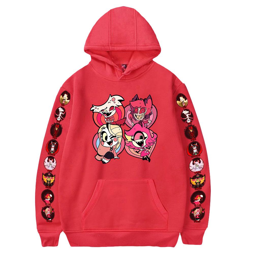 Anime Hazbin Hotel Men Women Hoodies Autumn Casual Pullover Sweats Hoodie Fashion Hazbin Hotel Cosplay Sweatshirts Hip Hop Sweatshirt Clothes
