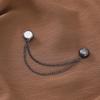 Clip per gambe dei pantaloni regolabili magnetiche per pantaloni, spilla retrattile per pantaloni con gamba fissa, bottone allentato per jeans, cardigan