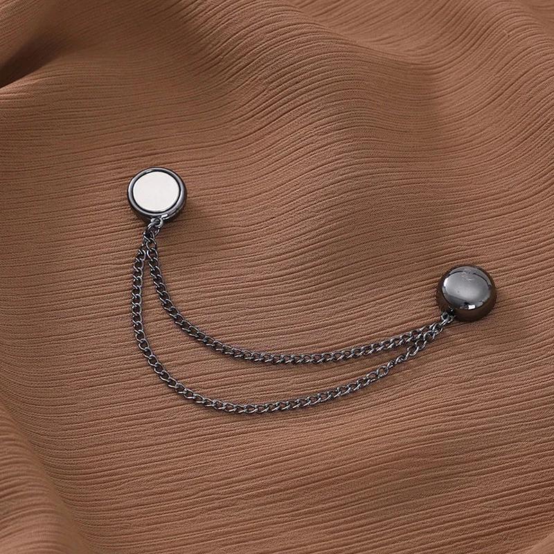 Clip per gambe dei pantaloni regolabili magnetiche per pantaloni, spilla retrattile per pantaloni con gamba fissa, bottone allentato per jeans, cardigan