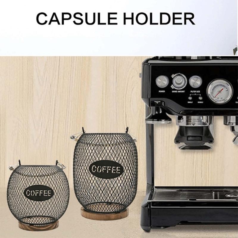 Stabiler Kaffee-Organizer-Korb in eleganten Designs mit öffnendem, tragbarem Zubehör für den Heim- oder Bürogebrauch