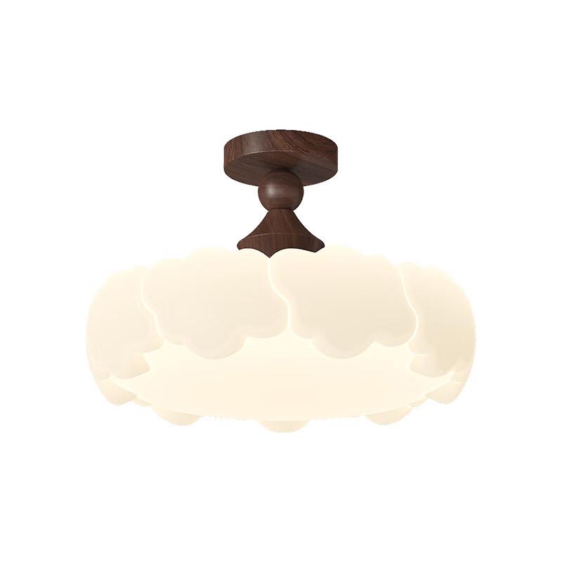 OEING Cat Cloud Vintage Semi-Flush Ceiling Lamp