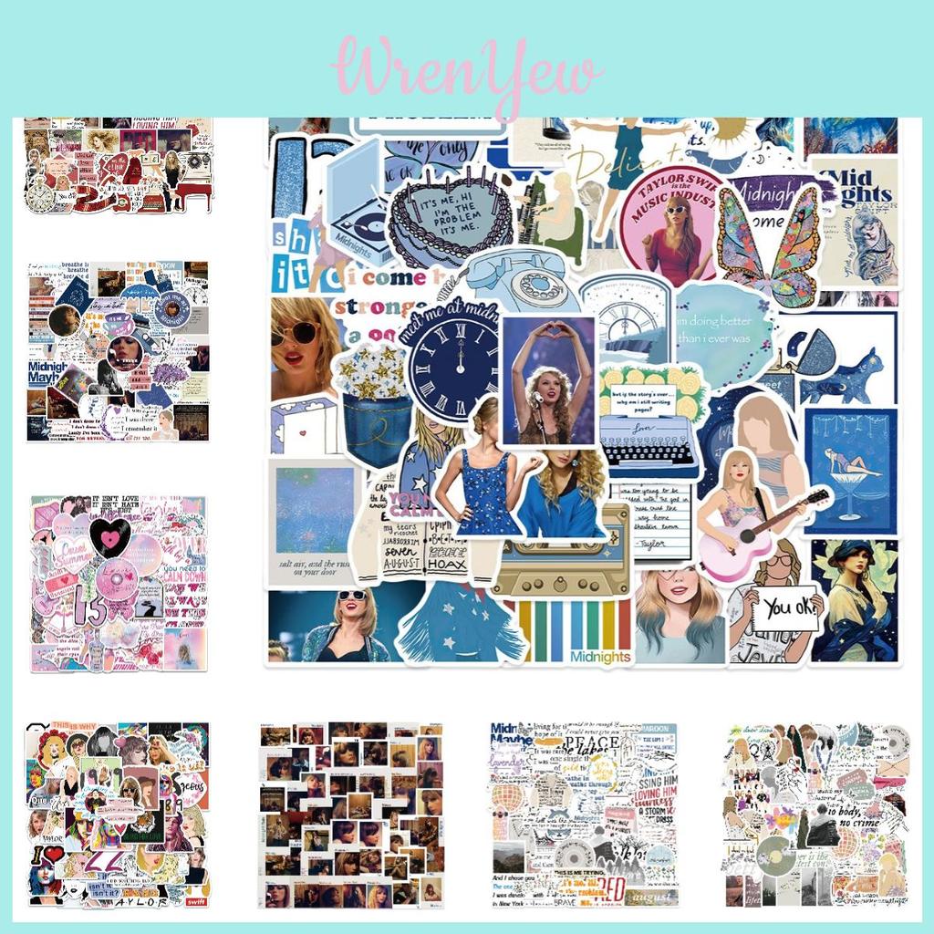 Taylor Swift Music Album Stickers Waterproof Diy For Luggage Guitar Skateboard Phone Case Water Bottle