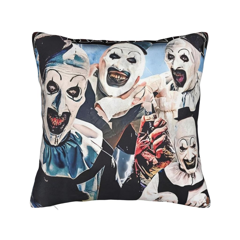 Terrifier Horror Movie Pillowcase Soft Polyester Cushion Cover Gift  Pillow Case Cover Home Zipper 45X45cm