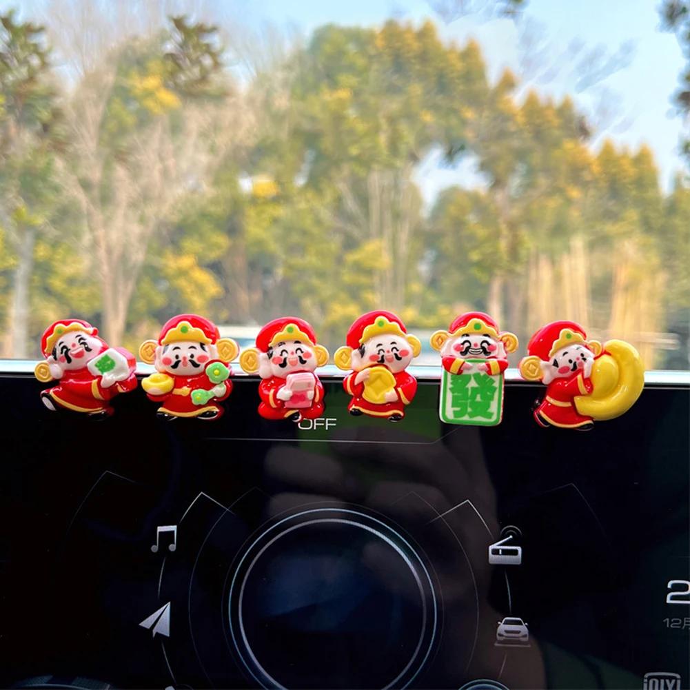 Dekoracja Lusterka Wstecznego Samochodu Żywiczna Lalka Ornament na Konsolę Środkową Małe Urocze Akcesoria Wnętrza Rower Auto Ornament