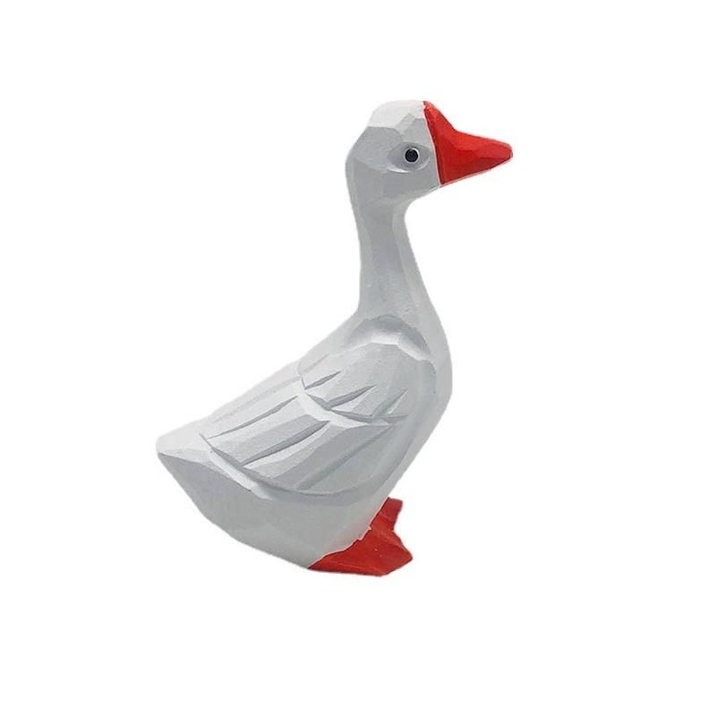 

Ping An Cute Joy Duck White Goose Украшение Креативный подарок на день рождения Украшение для дома Фотореквизит Гостиная Настольный небольшой орнамент 1pcs