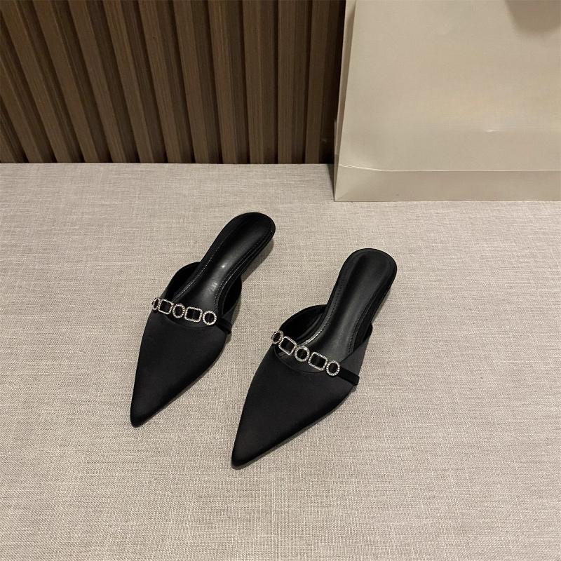 

Модные замшевые туфли-лодочки на низком каблуке для женщин высокого класса 2025 Новые весенне-осенние туфли Мэри Джейн с французским темпераментом и нежным стилем 35 чёрный