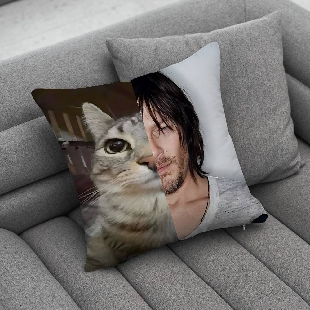 DDaryl Dixon Print Pattern Sofa Cushion Cover Pillowcase Home Party Car Bedding