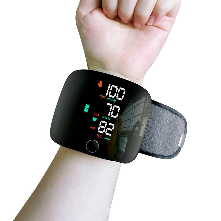 Medical Health Household Portable BP Machine Meter Smart Sphygmomanometer Wrist Type One-Touch Digital Blood Pressure Monitor Plastic