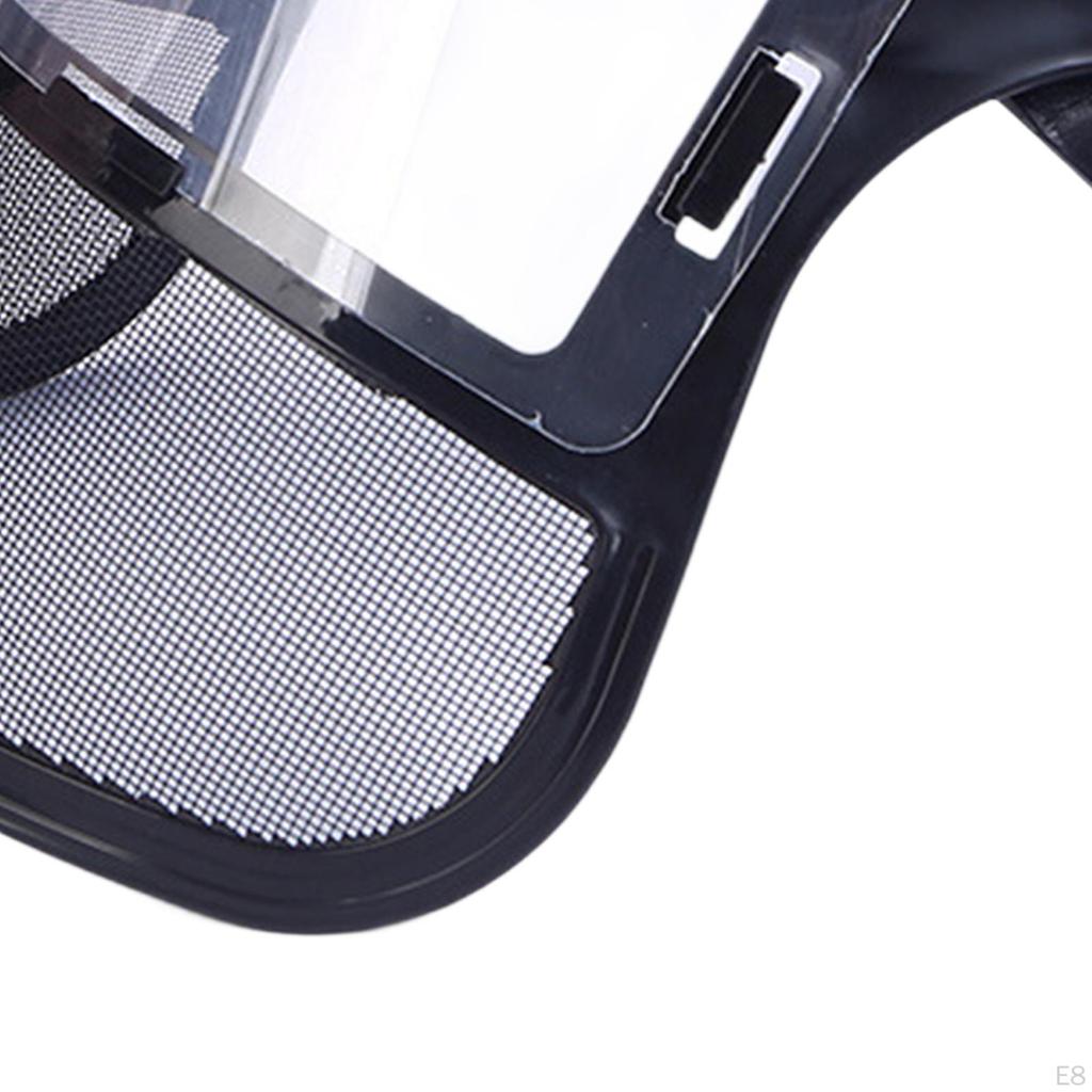 Ochranný štít na obličej s motorovou pilou, sečení kartáčů, ochranný štít na obličej, ochranný povrch, helma, síťovaný štít pro terénní úpravy