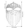 Full Face Masquerade Mask Veil Facial Jewelry Accessories Personality Rhinestone Mask  Party