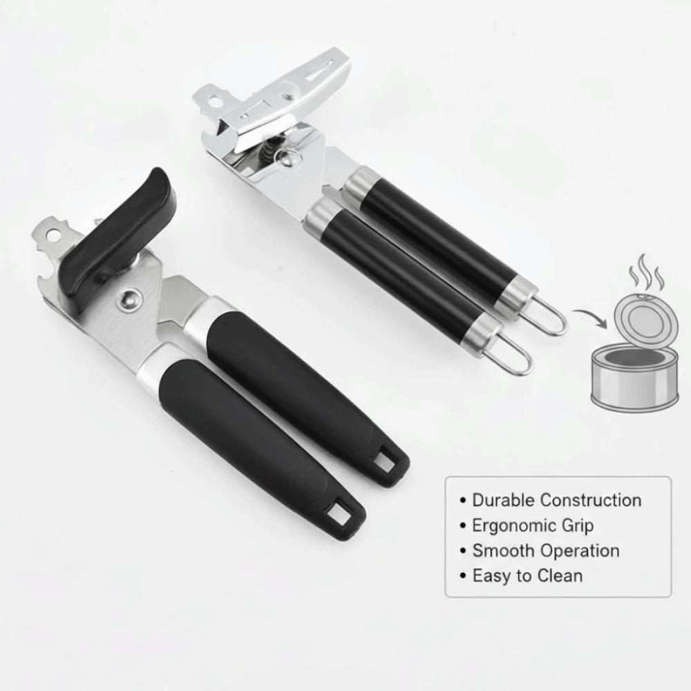 Ergonomic Handle Bottle Opener Compact Tin Can Opener Powerful Can Opener Wine Accessories