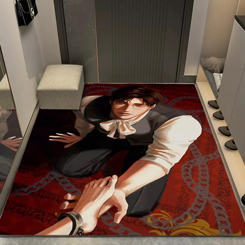 Cartoon Anime Carpets for Living Room Bedroom Bedside Soft Area Rug Anti-slip Large Size Balcony Floor Mat Indoor Decoration