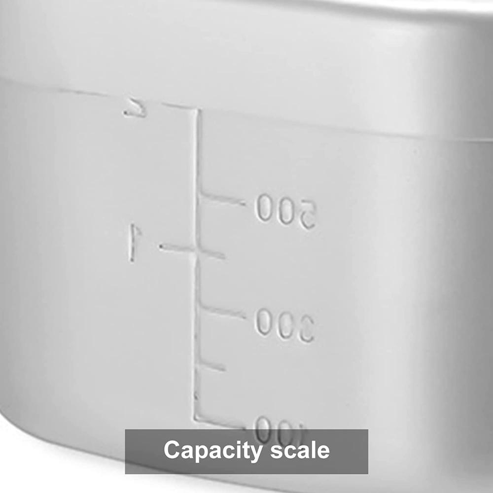 Bento Box Set, Japanese Aluminum 304 Stainless Steel Lunch Box Outdoor Heated Lunch Box with Lid with Handle Camping Travel Cooking Food