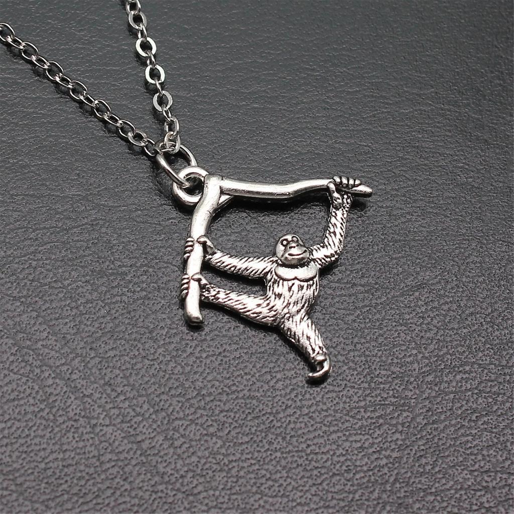 Vintage Animal Pendant Necklace Cat Animal Charm Necklaces Forest Ocean Western Jewelry Gift For Making DIY