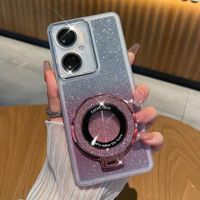 Per Motorola Moto Edge 50 Pro 50Fusion Custodia Morbida Glitterata Con Supporto Ad Anello Magnetica Protettiva Cover Posteriore Custodia Per Moto edge 40 40neo